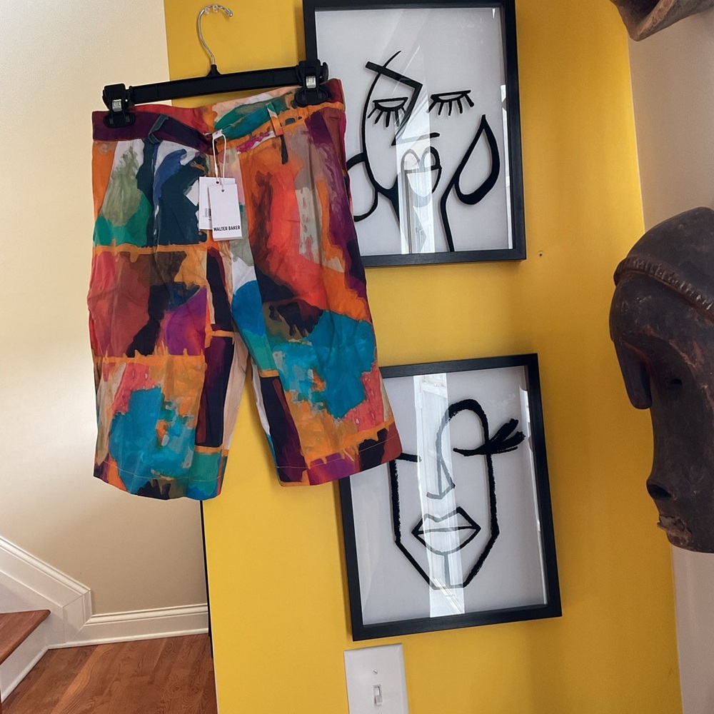 Walter Baker Colorful Abstract Women's Shorts Size 2 NWT